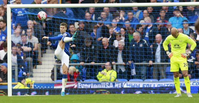 John Stones and Tim Howard