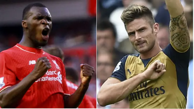 Christian Benteke and Olivier Giroud