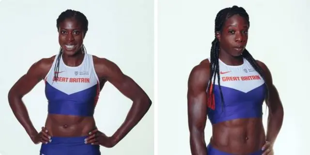 Christine Ohuruogu and Anyika Onuora