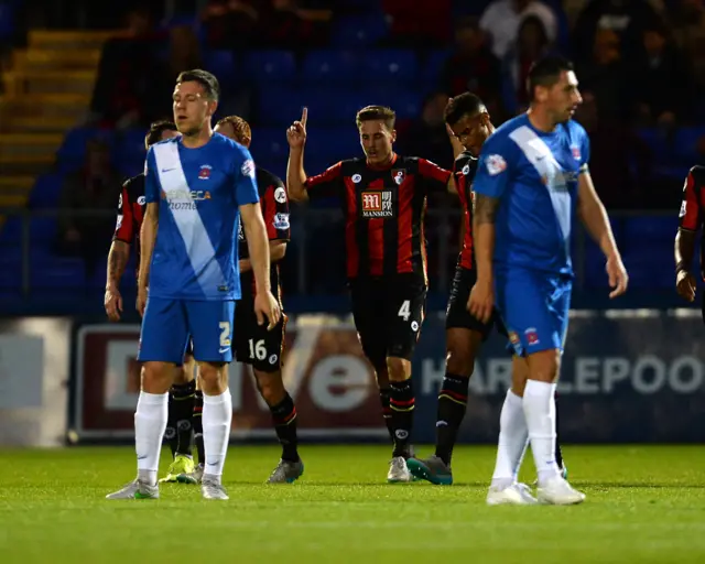 Dan Gosling celebrates