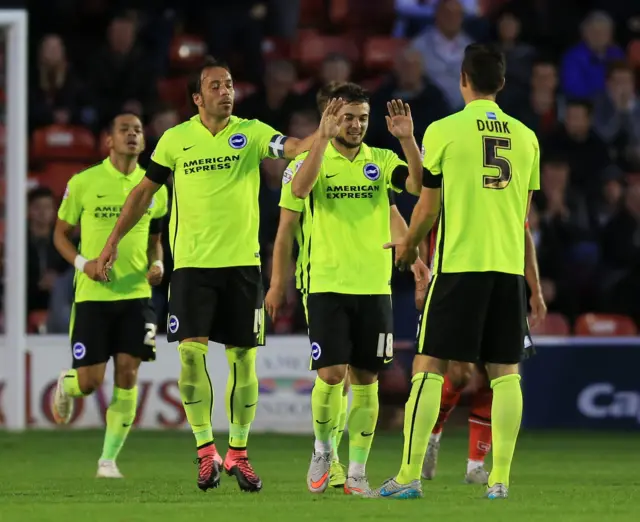 Jake Forster-Caskey celebrates