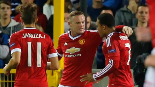 Wayne Rooney and Memphis Depay