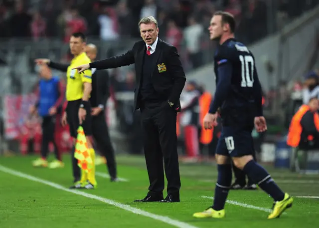 David Moyes against Bayern Munich