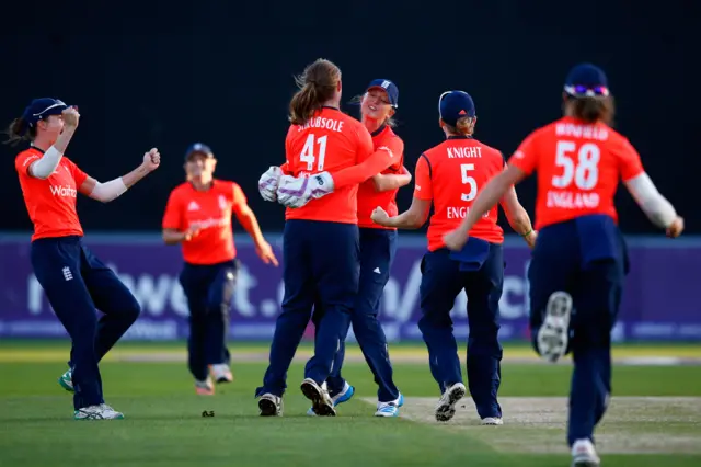 England celebrate