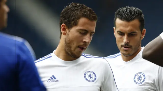 Eden Hazard and Pedro