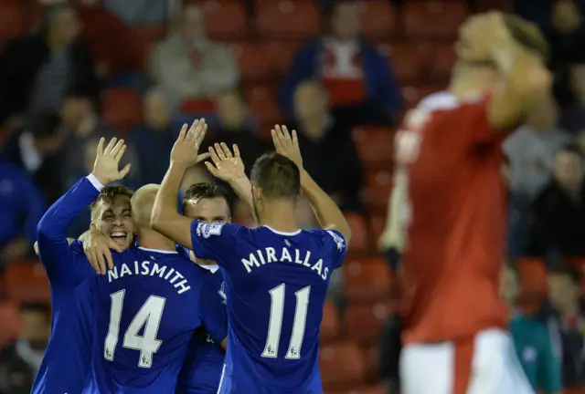 Everton celebrate