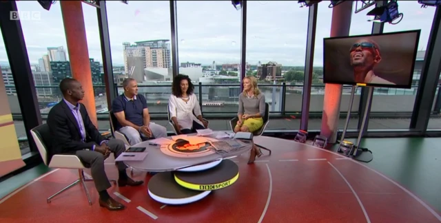 Studio chat around Mo Farah