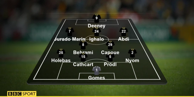 Watford starting XI