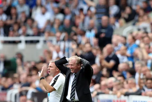 Steve McClaren reacts