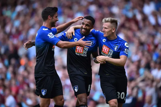 Callum Wilson celebrates