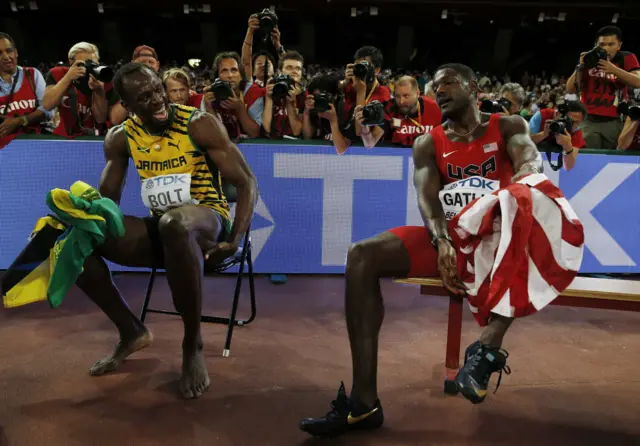 Usain Bolt and Justin Gatlin