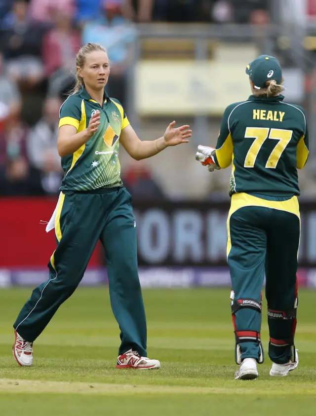 Meg Lanning celebrates