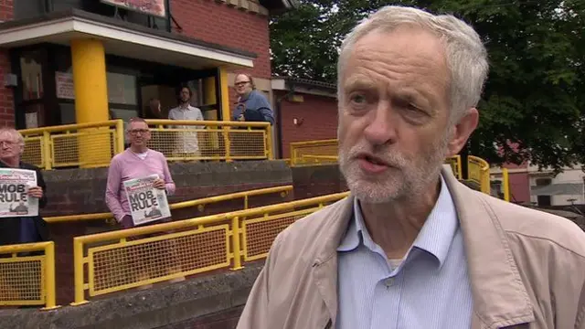 Labour leadership candidate Jeremy Corbyn