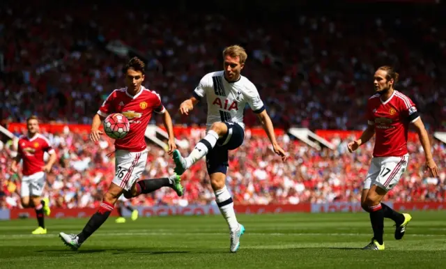 Christian Eriksen shoots