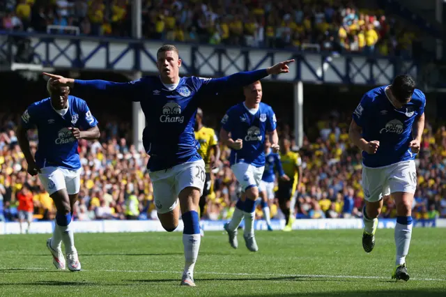 Ross Barkley celebrates