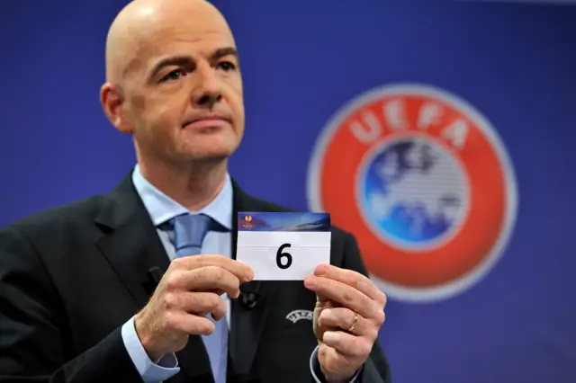 Six held up at Uefa draw