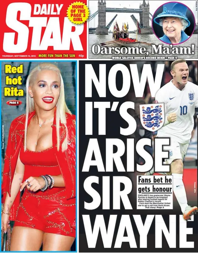 Daily Star front page