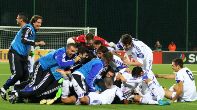 San Marino celebrate