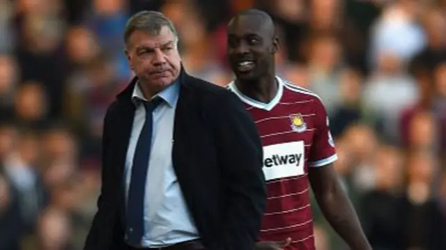 Sam Allardyce (left) and Carlton Cole