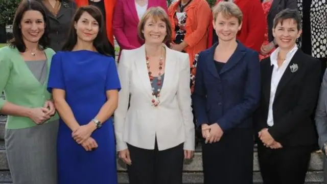 From left: Rachel Reeves, Liz Kendall, Harriet Harman, Yvette Cooper and Mary Creagh