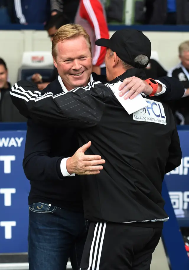 Ronald Koeman and Tony Pulis