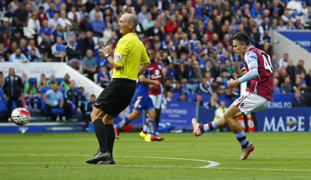 Jack Grealish shoots