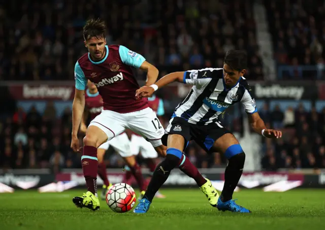 Ayoze Perez and Carl Jenkinson