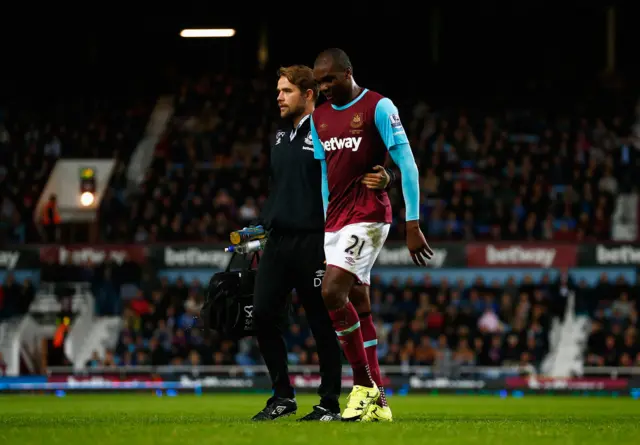 Ogbonna goes off injured