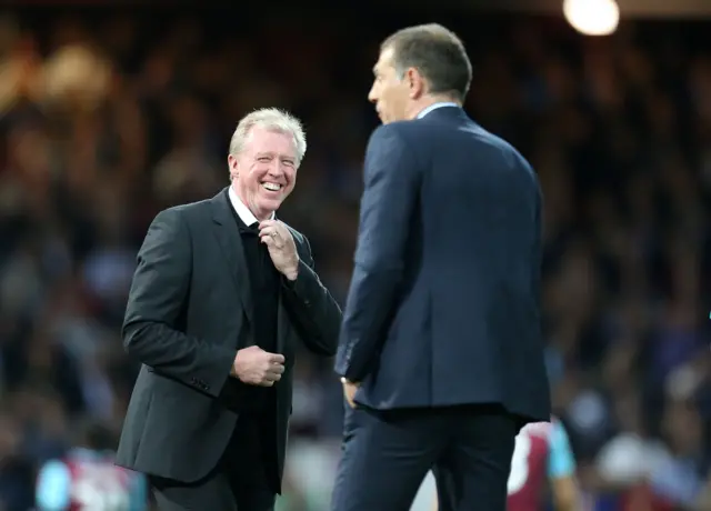 Steve McLaren and Slaven Bilic