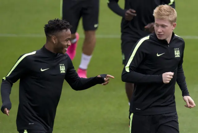 Kevin De Bruyne and Raheem Sterling