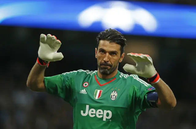 Buffon after his save