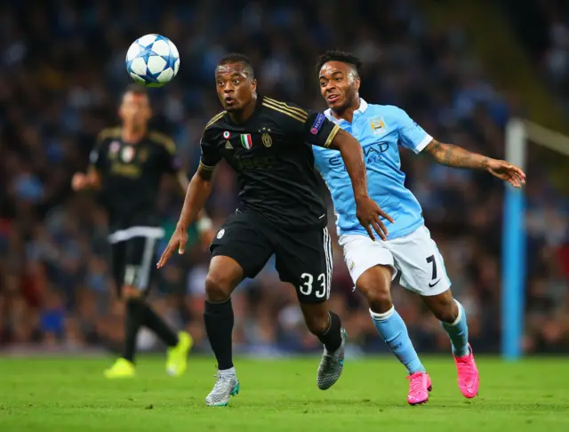 Patrice Evrea and Raheem Sterling