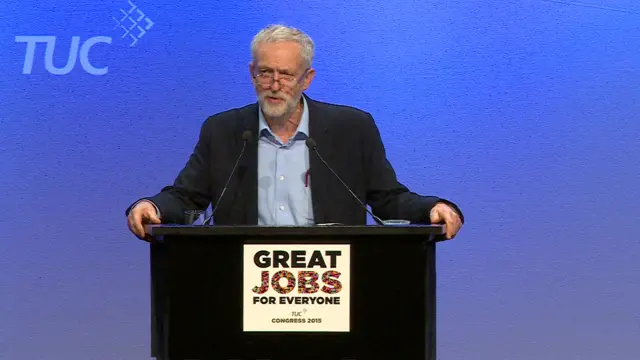 Jeremy Corbyn address TUC