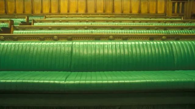 Commons green benches