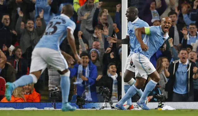 Kompany celebrates