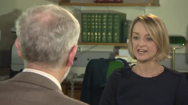 Laura Kuenssberg talks to Jeremy Corbyn