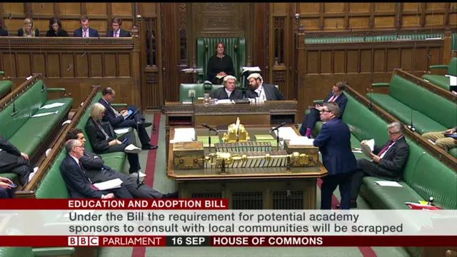 MPs debate the Education Bill in the Commons