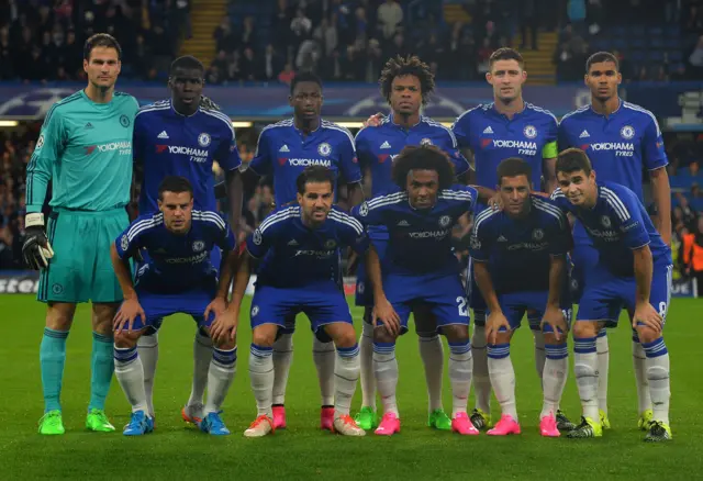 Chelsea line-up