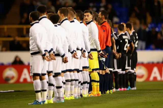 Tottenham line-up