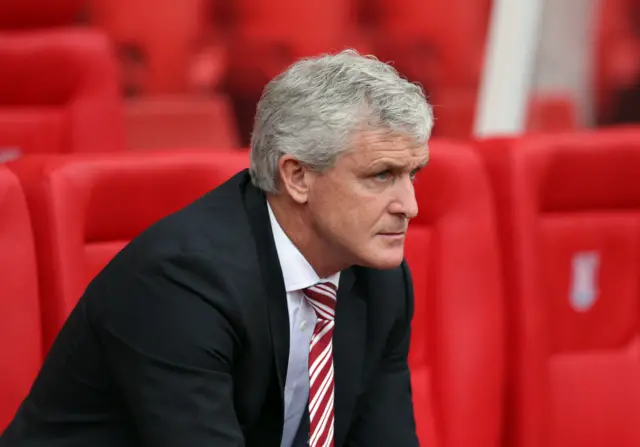 Stoke City manager Mark Hughes