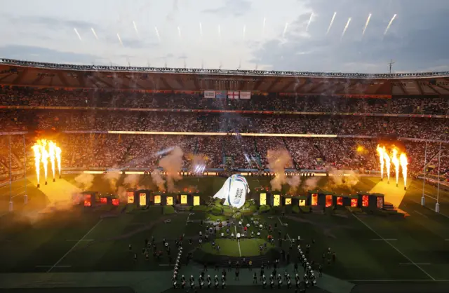 The Opening ceremony at Twickenham