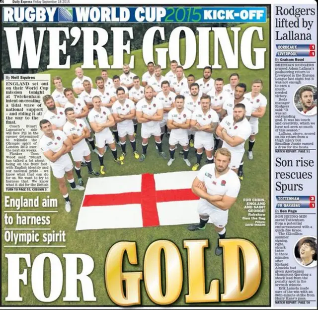 Daily Express back page