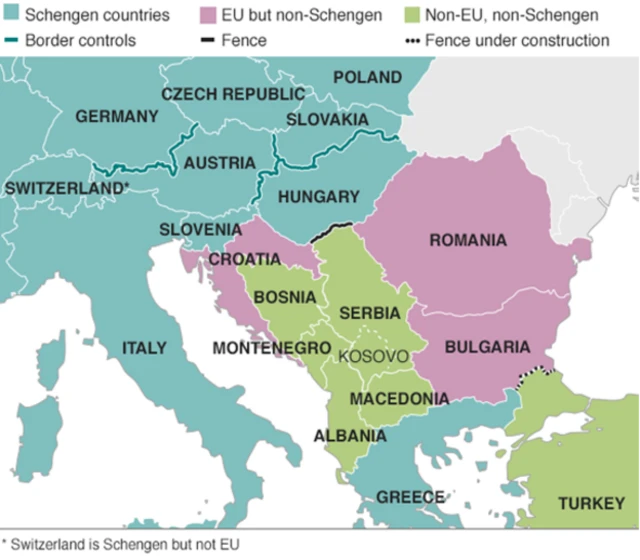 Map of southern Europe