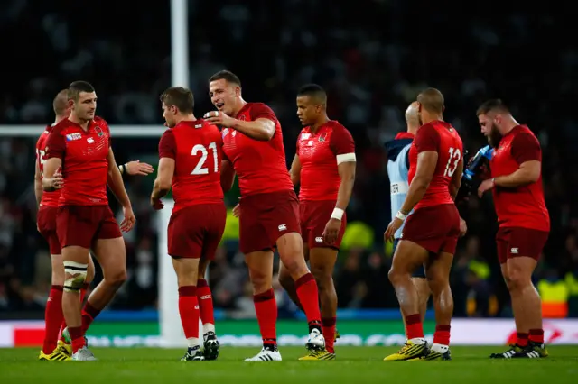 England celebrate