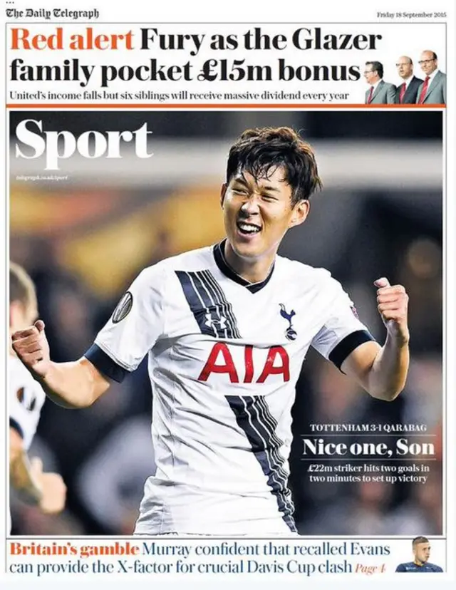 Telegraph back page