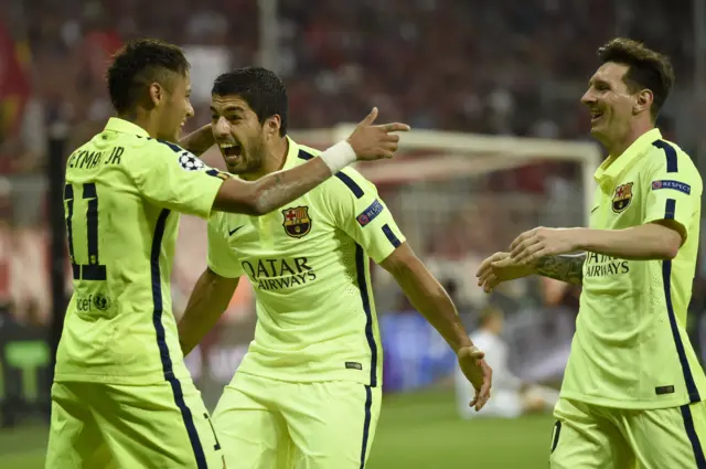 Lionel Messi, Luis Suarez, Neymar