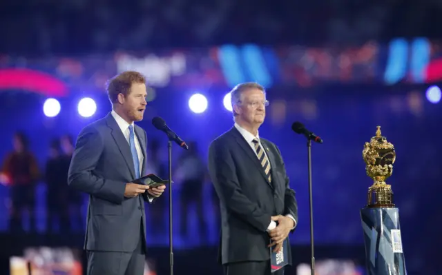 Prince Harry makes his speech