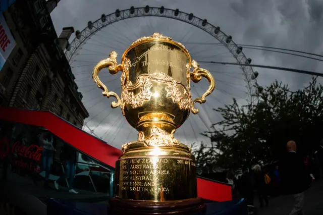 Rugby World Cup trophy