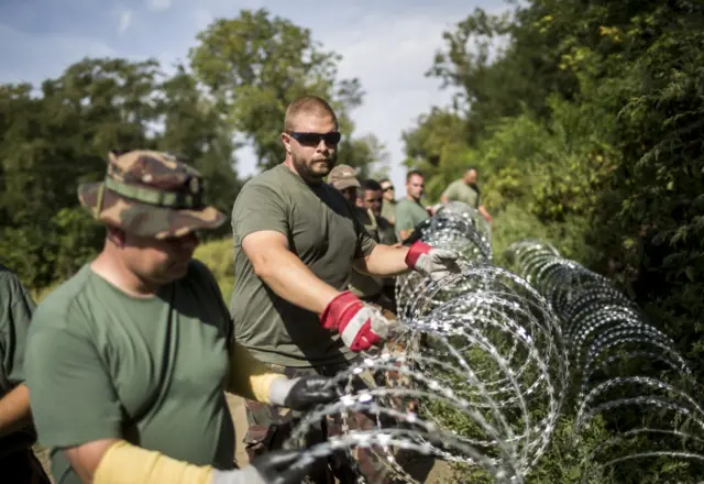 Hungary border fence