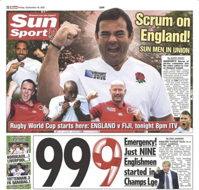 Sun back page